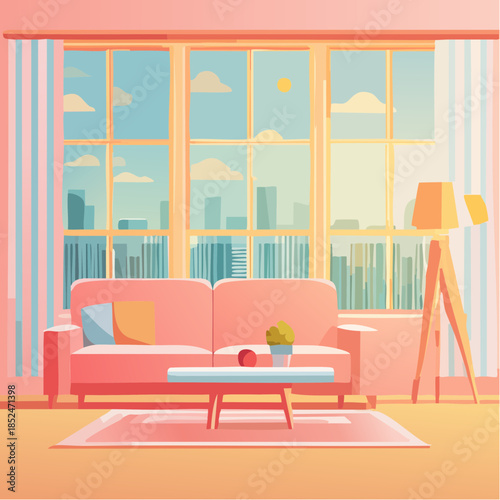 modern office building in night