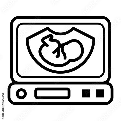 medical examination Line Icon