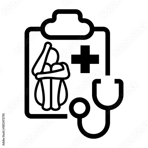 medical examination Line Icon