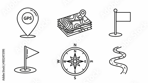 Outline Symbols for Direction and Journey: Mapping Routes and Discovering Destinations