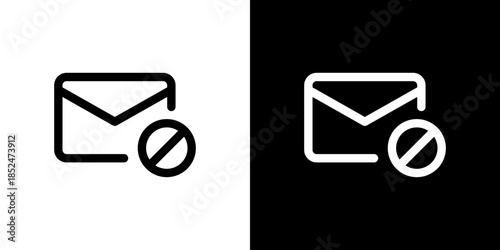 禁止マークのメールアイコン