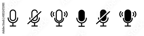 マイク・マイクミュートのアイコンセット