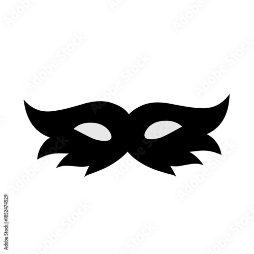 Superhero mask silhouette vector