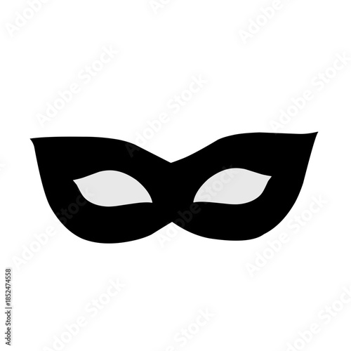 Superhero mask silhouette vector