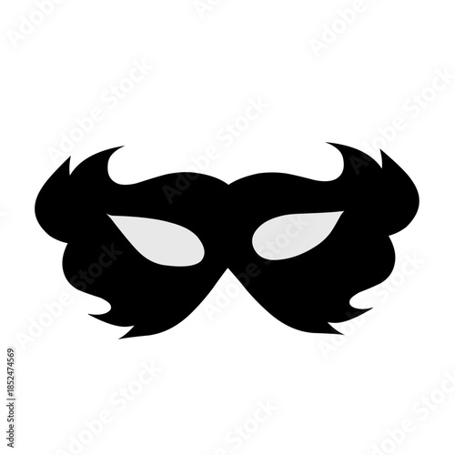Superhero mask silhouette vector