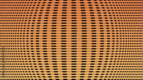 Metallic gold grid mesh texture featuring a dark steel hole pattern on a polished surface for a modern industrial wallpaper backdrop