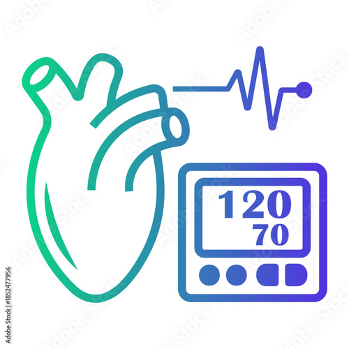 medical examination Line Gradient Icon