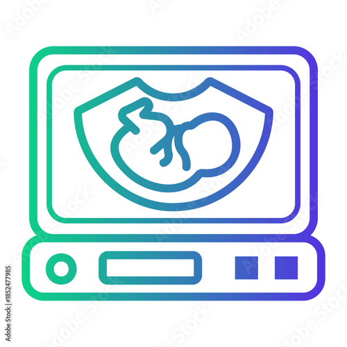 medical examination Line Gradient Icon