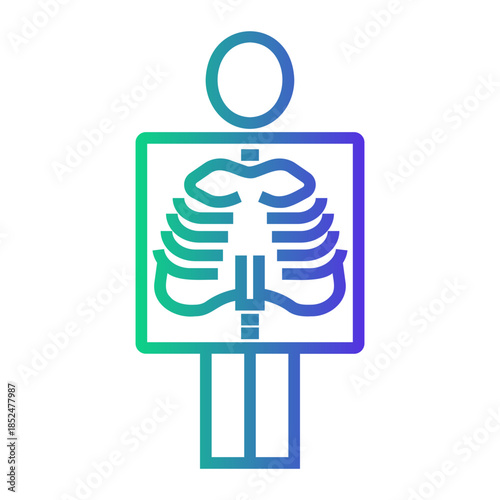 medical examination Line Gradient Icon