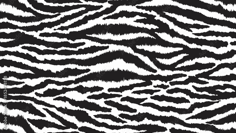 Fototapeta premium Abstract Zebra Stripe Pattern Texture Background.
