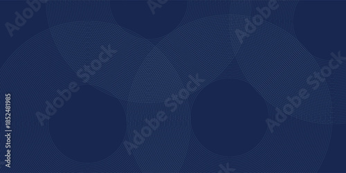 Dark blue dynamic abstract vector background with diagonal lines. 3d business presentation banner cover for sales event evening party. Fast moving circles, soft wave lines and decoration lines. Ep 10