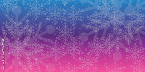 Abstract snowflake pattern with gradient background festive winter holiday design for seasonal celebrations and New Year themes EPS vector