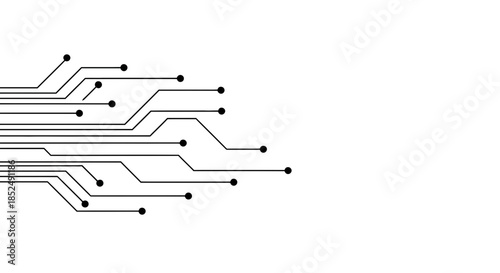 An abstract electronic circuit board design element