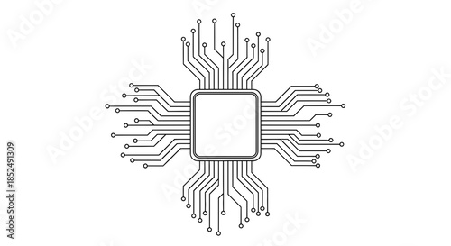 Microchip circuit board design with multiple connections and pathways