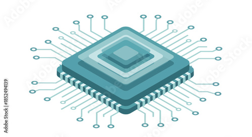 Microchip with circuit board connections
