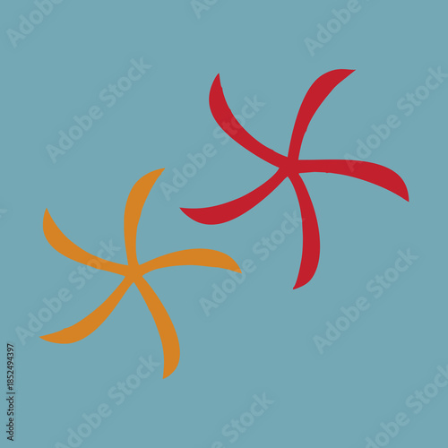 Modern Floral Nature Emblems Abstract Design Collection