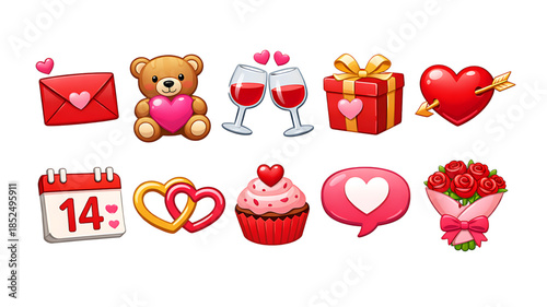 Teddy bear holding a heart cartoon illustration for kids and celebration