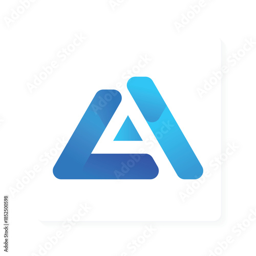 Free Download modern minimalist logo of the initial letter A - GFXLoad