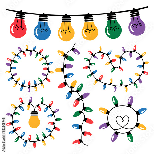 Colorful Christmas Lights Decorations