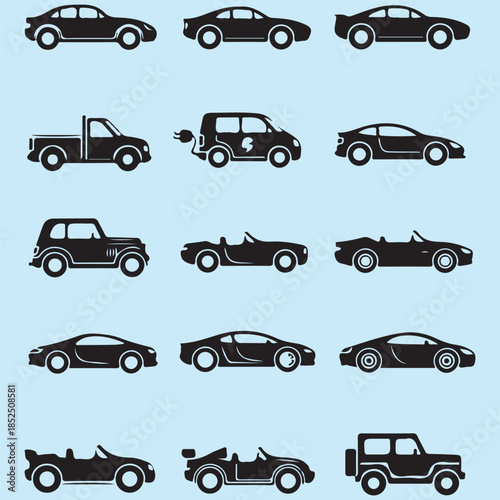 Icon arrival station ticket passenger board transport badge icons vector grid bus
