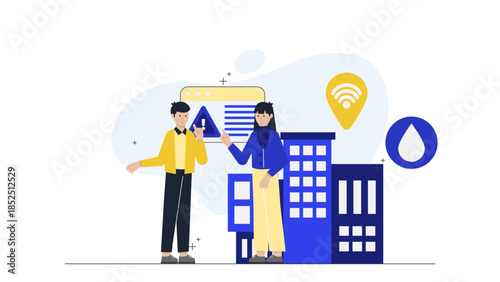 Online Counseling for Career Transition. Flat Vector Business Illustration