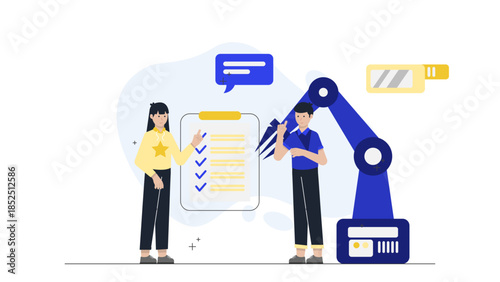 Smart Farm Using loT Sensors for Crop Monitoring. Flat Vector Business Illustration