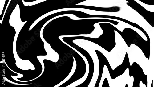 Abstract black and white liquid marble swirl background for modern graphic design and minimalist poster backdrop.
