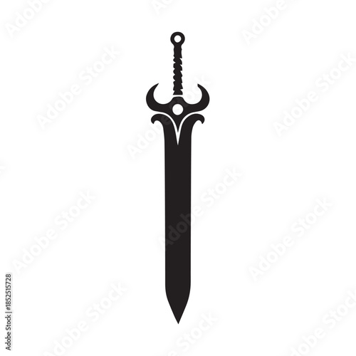 sword isolated on white background