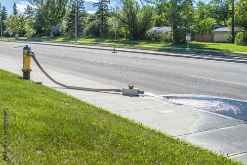 Runnig water hydrant testing