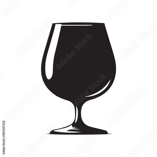 wine glass isolated on white background