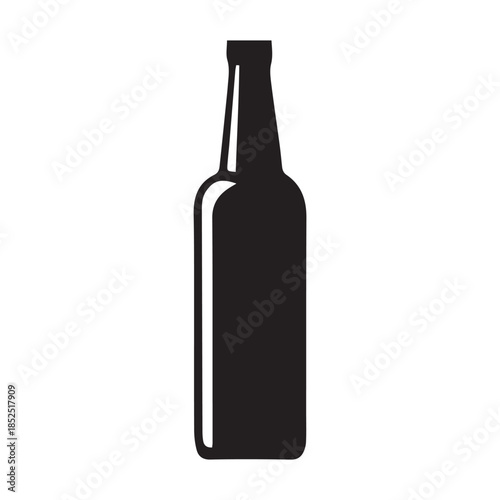wine bottle vector illustration
