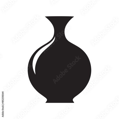 vase on white background