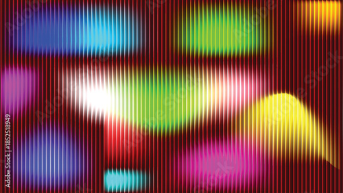 A vibrant abstract rainbow vector background features colorful digital wave lines and a bright spectrum pattern designed for a modern music disco wallpaper or technology backdrop art texture
