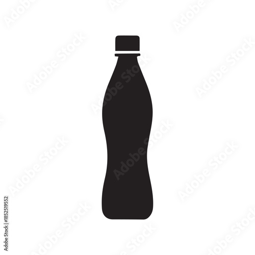 bottle of water isolated on white background