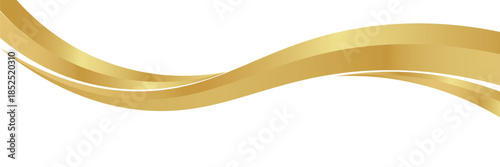 gold wave curve, golden wave corner shape for element, stripes ribbon golden graphic, striped gold. eps 10