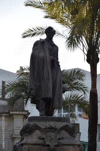 Cordoba, Statue of Duque de Rivas in Jardines de la Victoria