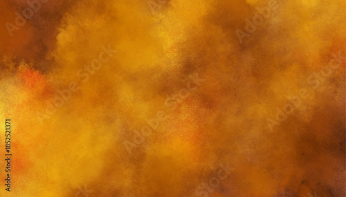 Warm Orange Watercolor Abstract Texture Background