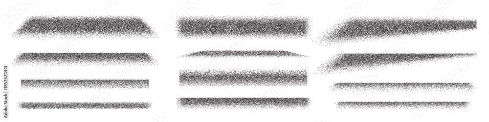 Фотография Black borders with noise grain texture
