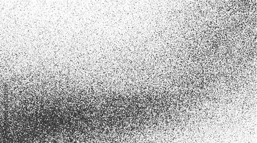 Black and white speckled gradient texture background with dense dots fading to sparse dots