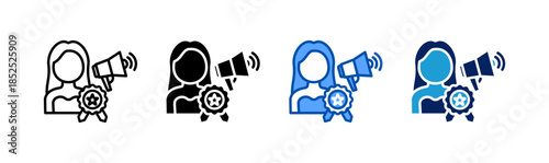 ambassador icon set multiple style collection