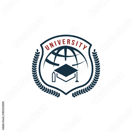 Modern education logo representing knowledge growth creativity learning excellence trust innovation future
