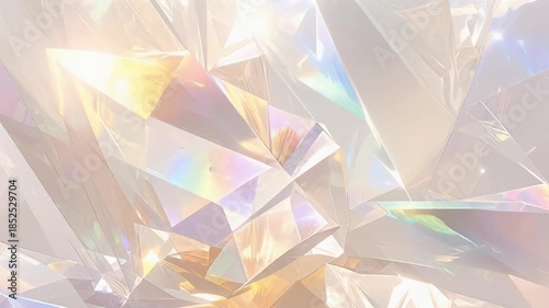 綺麗なクリスタルの背景テクスチャ　　ベージュ