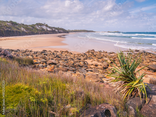 Coastal View with Rocks and Surf