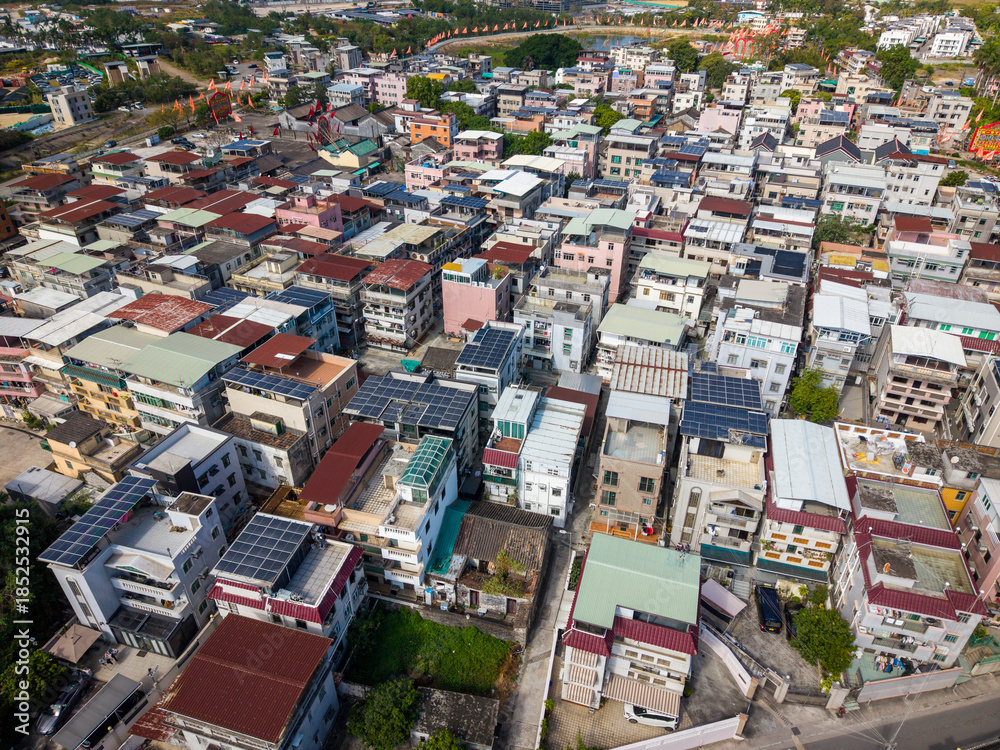 Fototapeta premium Yuen Long Countryside Skyline