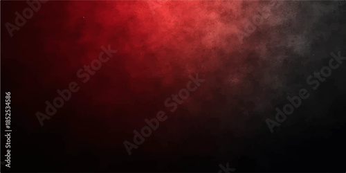 An abstract dark red grunge wall texture features a vintage paper pattern with black smoke and fire flame explosions creating a textured art backdrop for a moody design