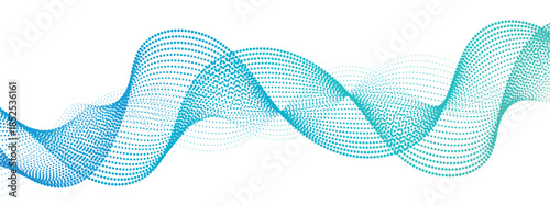 Abstract Light Blue Sine Wave Background With Flowing Parallel Lines Digital Waveform on White. Minimalist Design for Tech, Sound Frequency, Data Flow & Web Banners.