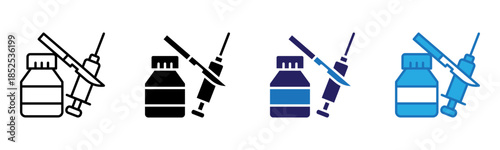 Equipment Medical Icon Multi Style Vector Illustration