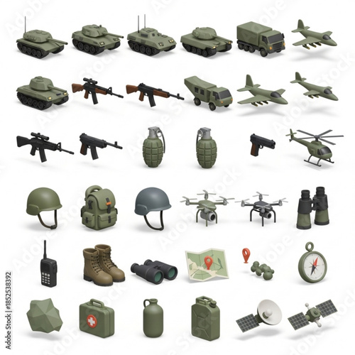 Military toys and equipment for kids