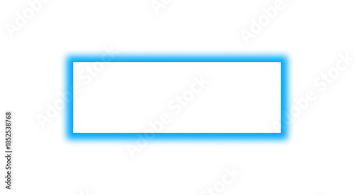 Wallpaper Mural frame for entering text with glowing blue neon light frame border Torontodigital.ca