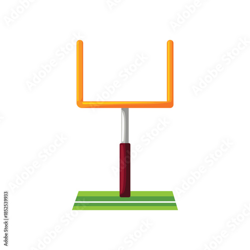 Goalpost icon, football goalpost vector, american football goalpost vector illustration, football clip art, isolated on white background